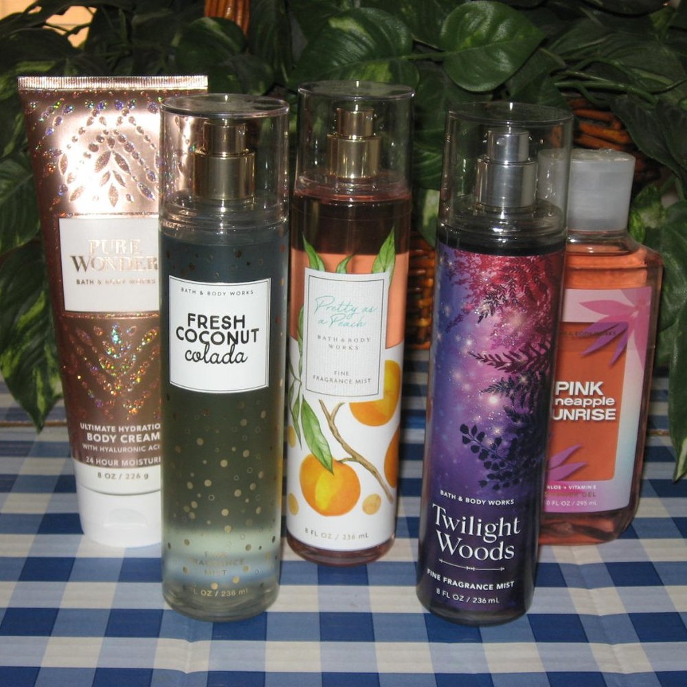 BBW Fragrance Mist Shower Gel Body Cream Mixed Lot of 5 NEW - Picture 2 of 8